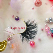 Hand Made Lashes 3D 5D 25mm Real Mink Fur Strip Eyelashes with Pretty Package Boxes for Daily Use